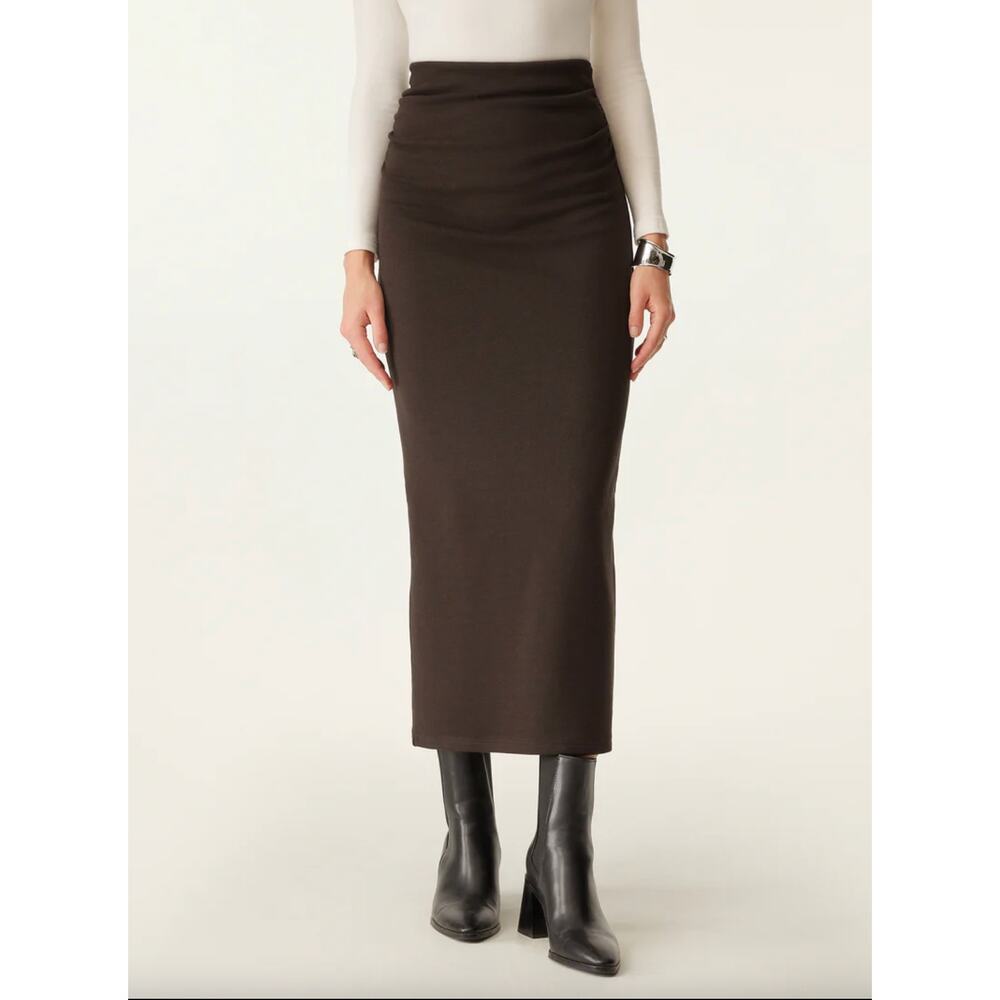 OGL Women's Maxi Skirt in Dark Brown - Picture 8 of 10